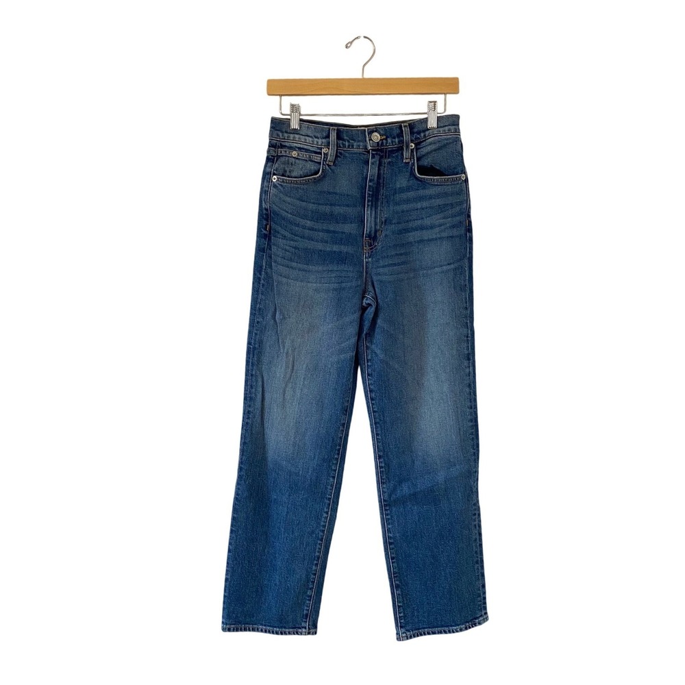 SLVRLAKE London Ankle High Rise Straight Leg Jeans in Need Your Love Size 28 USA
